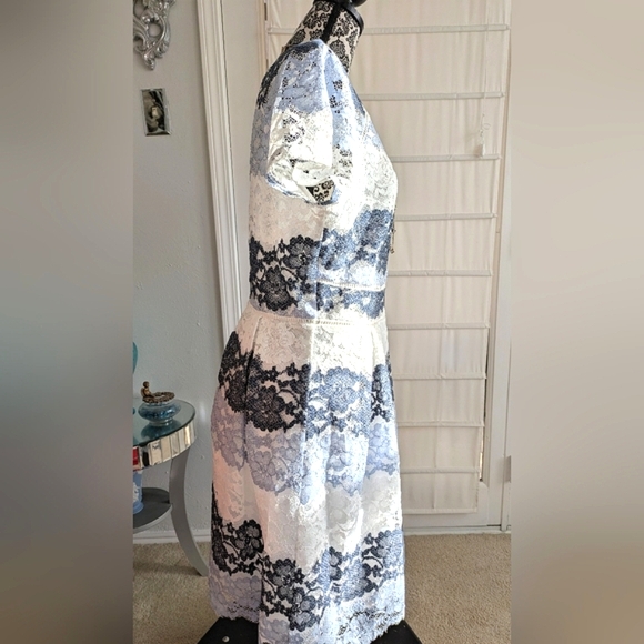 Modern, Ombre, Lace Dress - Picture 3 of 15